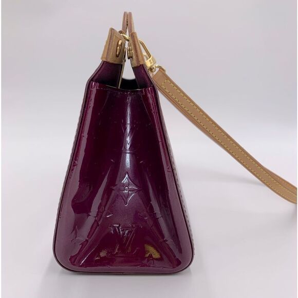 Auth Louis Vuitton Amarante LV Monogram Vernis Leather Roxbury Drive 2way Tote - Picture 5 of 16